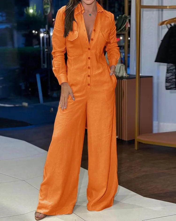 Elegant Sleeveless Wide-Leg Jumpsuit
