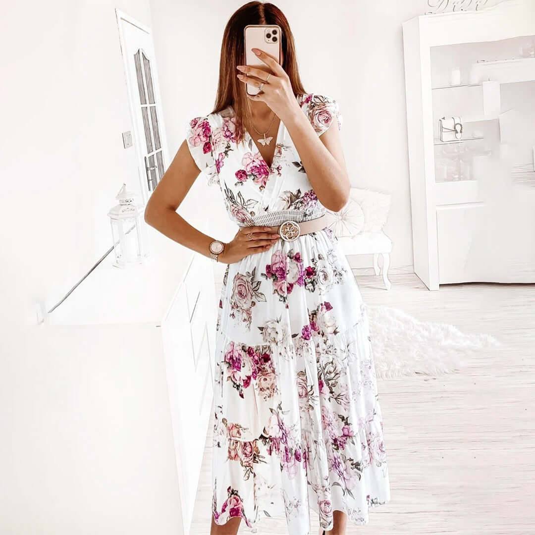 Elegant Midi Dress - Festive Occasions