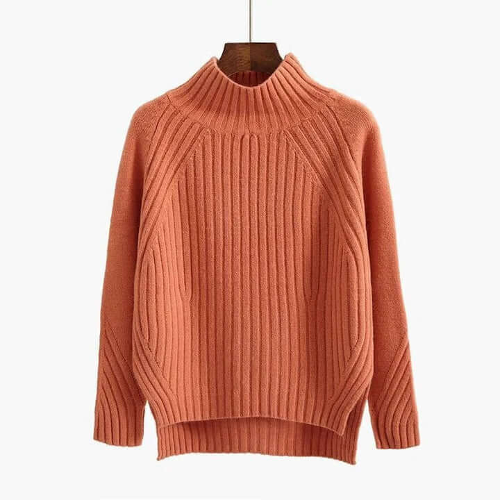 Women's Casual Half Turtleneck Knitted Sweater