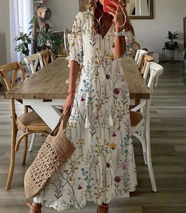 Bohemian Maxi Dress - Women's Summer Dress