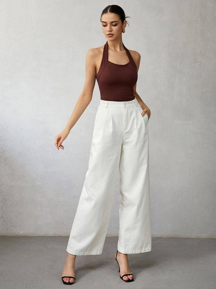 Women's High-Waisted Wide-Leg Jeans