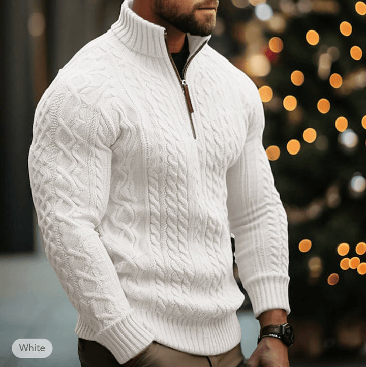 Men's Cotton Blend Zip Pullover
