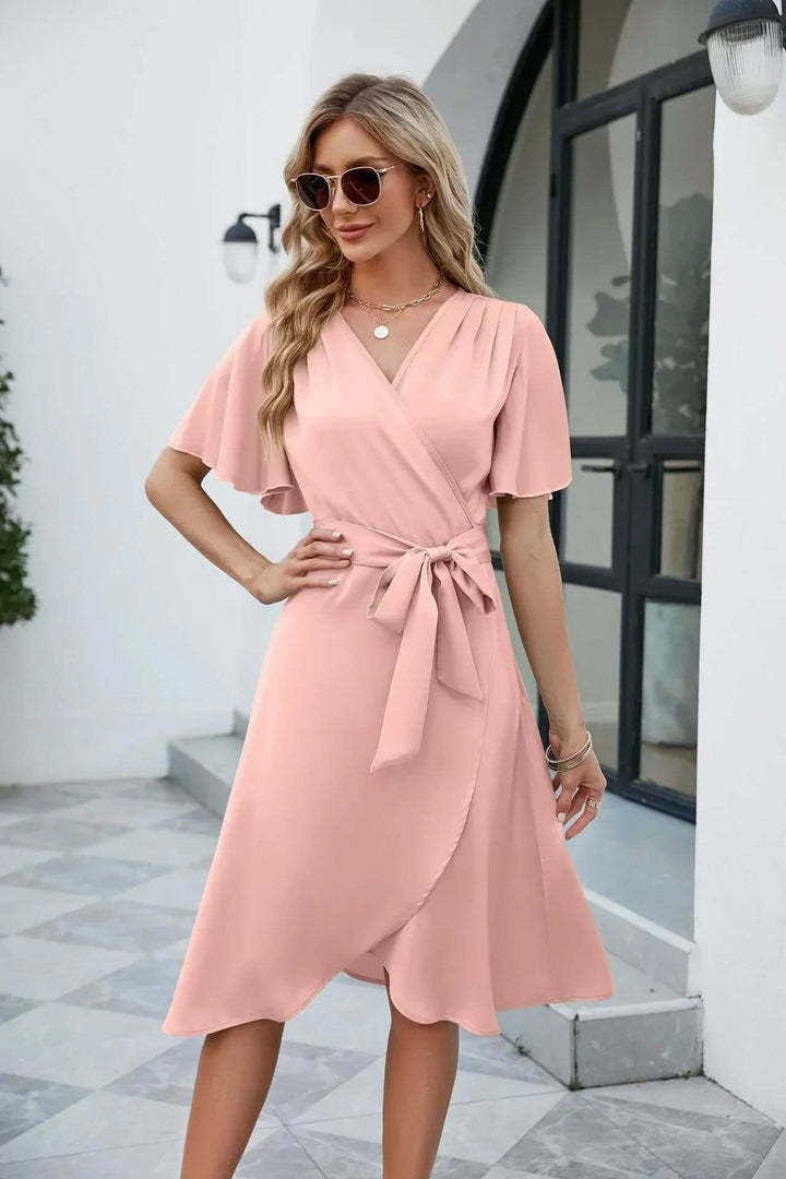 Flowy Summer V-Neck Dress