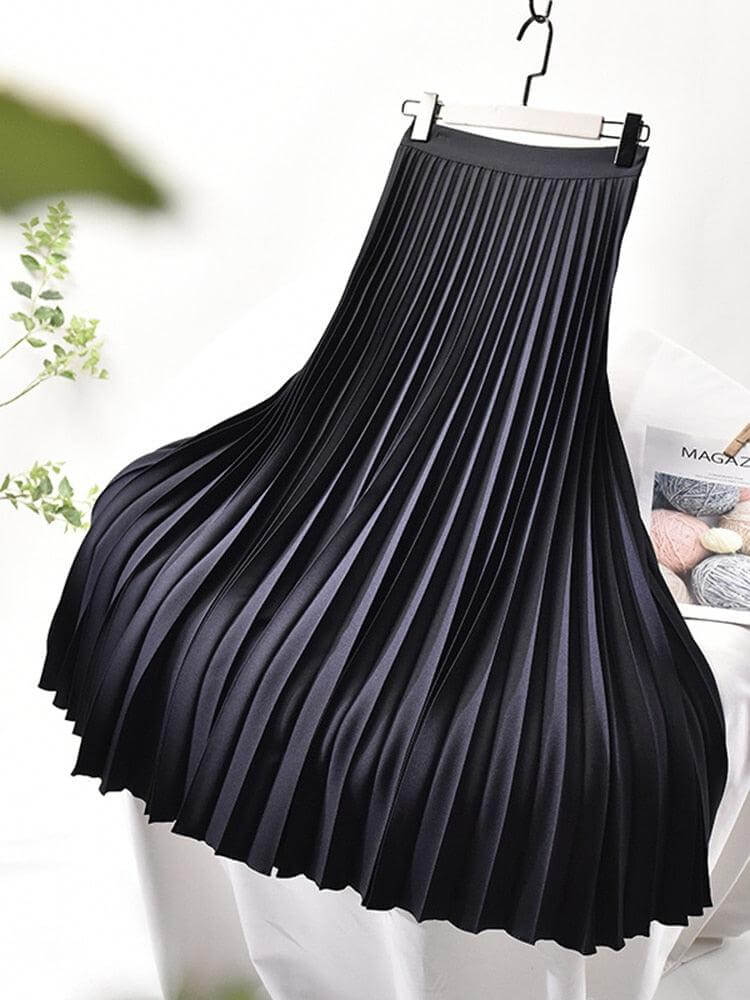 Women's Pleated Midi Skirt