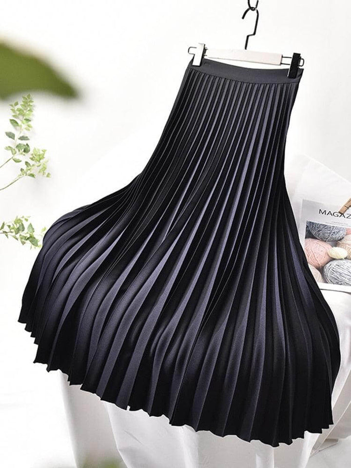 Women's Pleated Midi Skirt