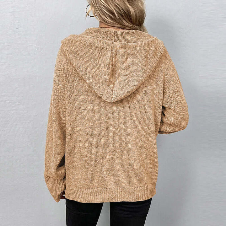 Women's Hooded Knitted Cardigan