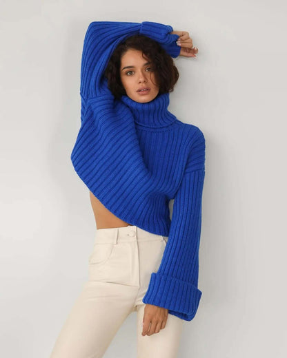 Women's Winter Long Sleeve Knitted Pullover Sweater