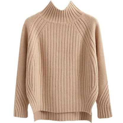 Women's Casual Half Turtleneck Knitted Sweater