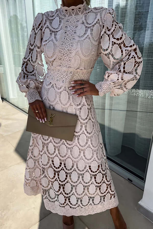 Women's Lace Midi Dress