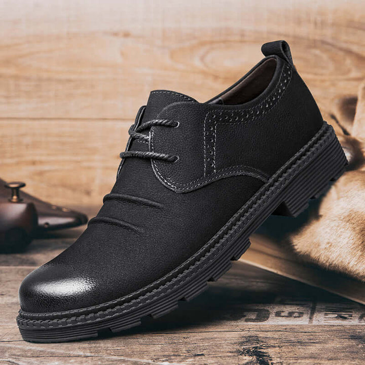 Men's Rugged Cargo Leather Lace-Up Shoes