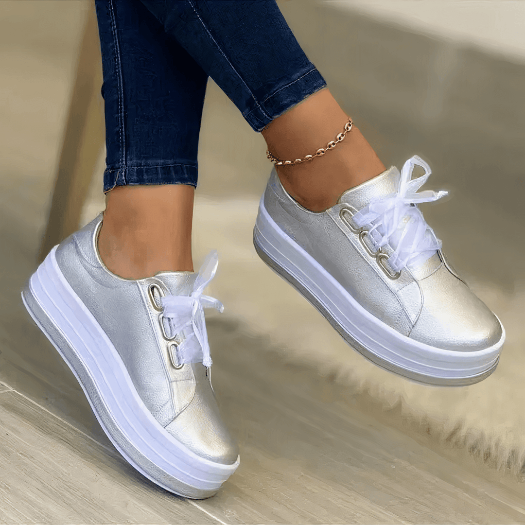 Women's Retro Sneakers - Gold, Rose Gold, Silver, Black