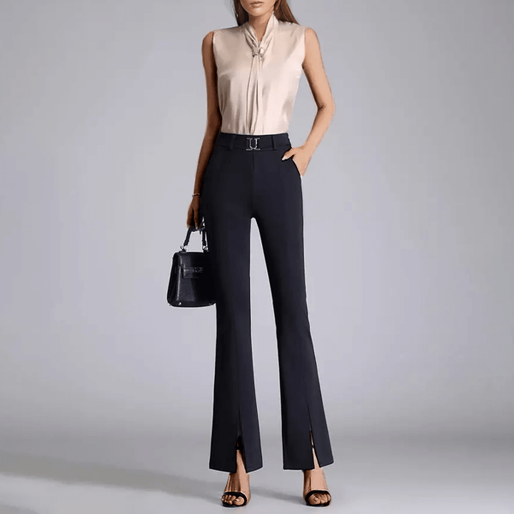 Women's High-Waisted Wide-Leg Trousers