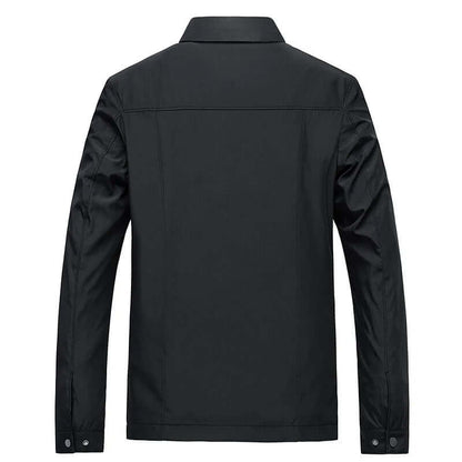 Water-Resistant Long Sleeve Coat for Men