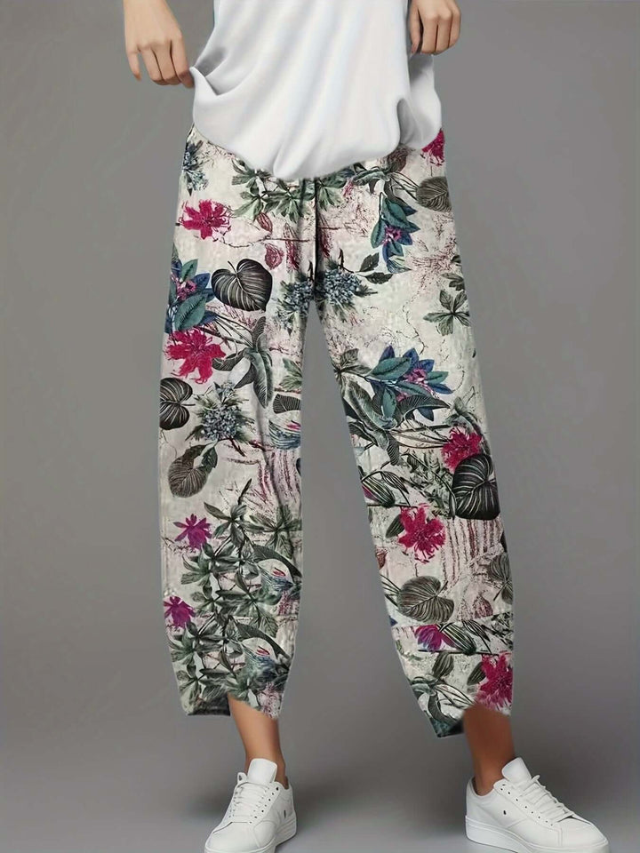 Women's Cropped Wide-Leg Trousers