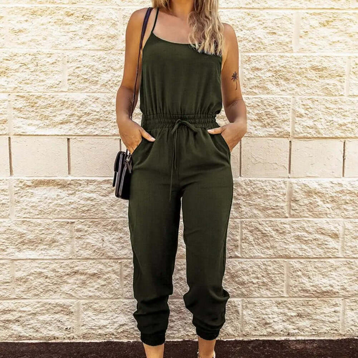 Women's Sleeveless Casual Jumpsuit