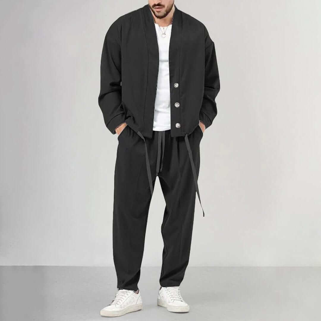 Men's Breathable Vest and Trousers Set