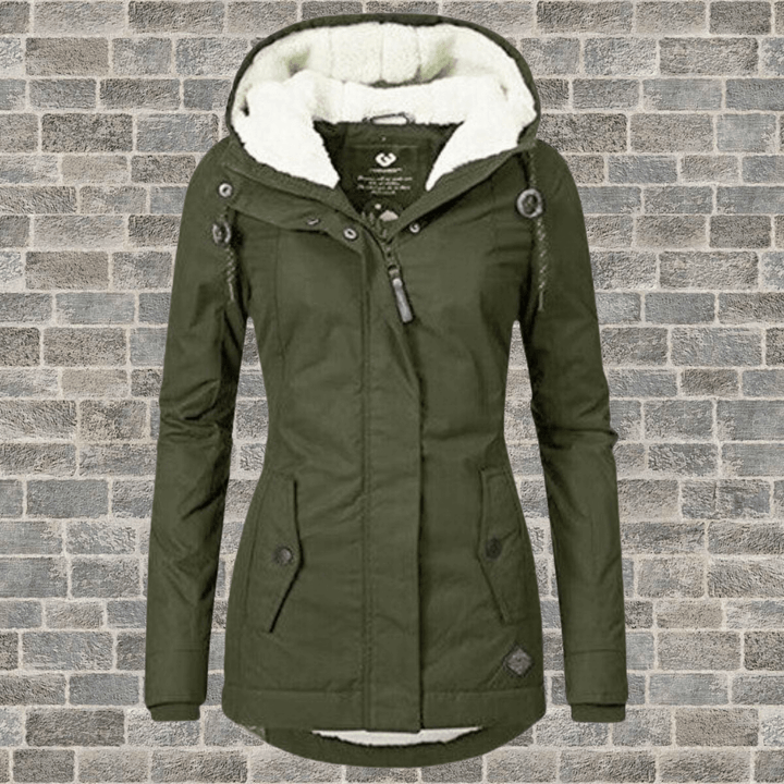 Women's Long Winter Coat with Luxurious Fur Lining