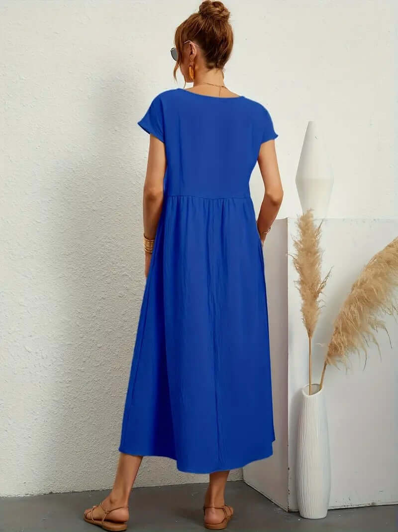 Summer Sleeveless Dress with Handbag