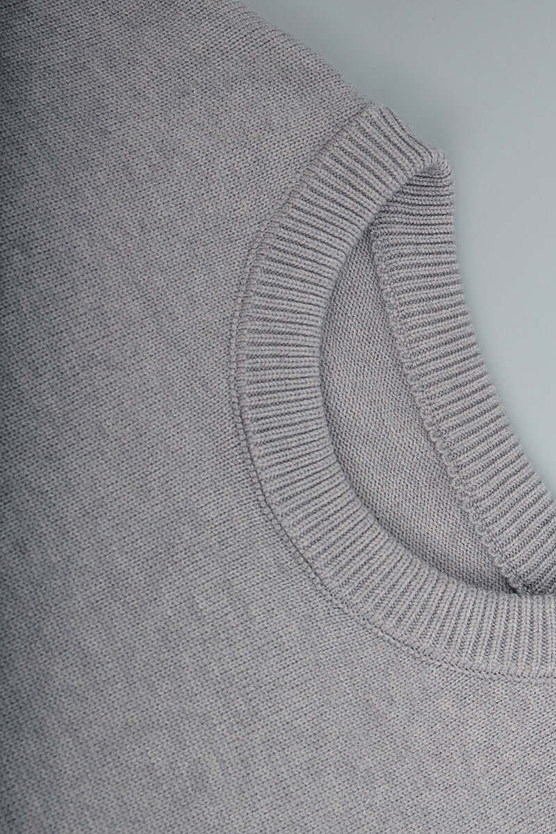 Women's Oversized Charcoal Knitted Jumper