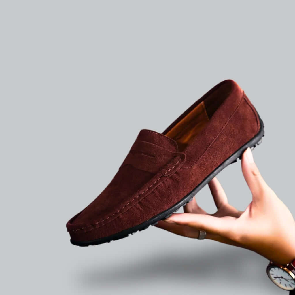 Men's Suede Slip-On Loafers