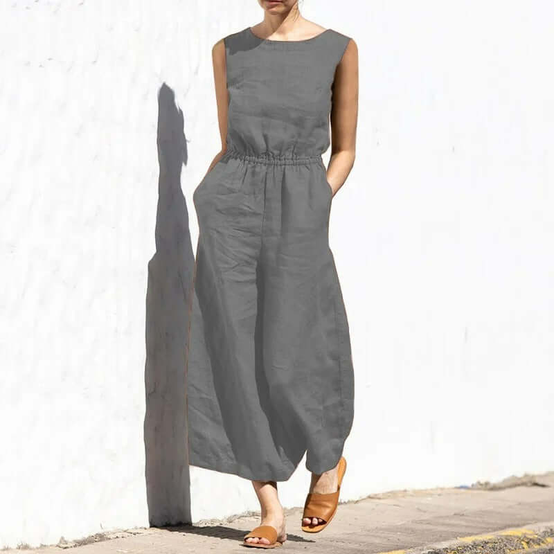 Sleeveless Women's Jumpsuit - Casual & Formal