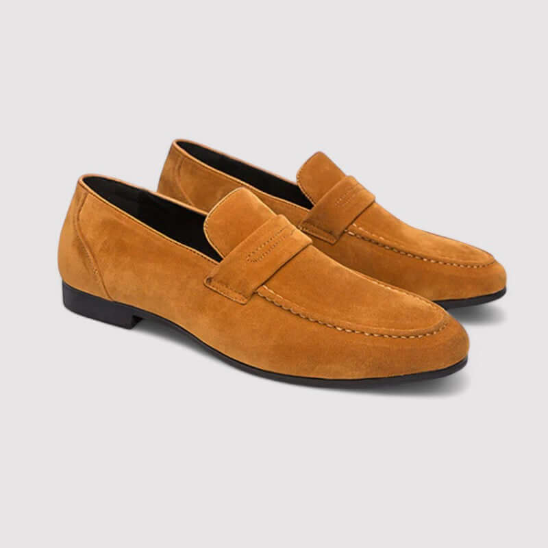 Men's Suede Penny Loafers