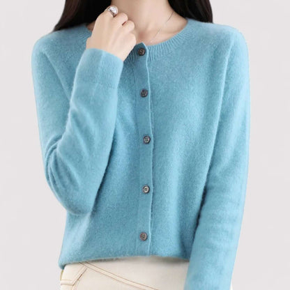 Women's Cashmere & Wool Open-Neck Cardigan