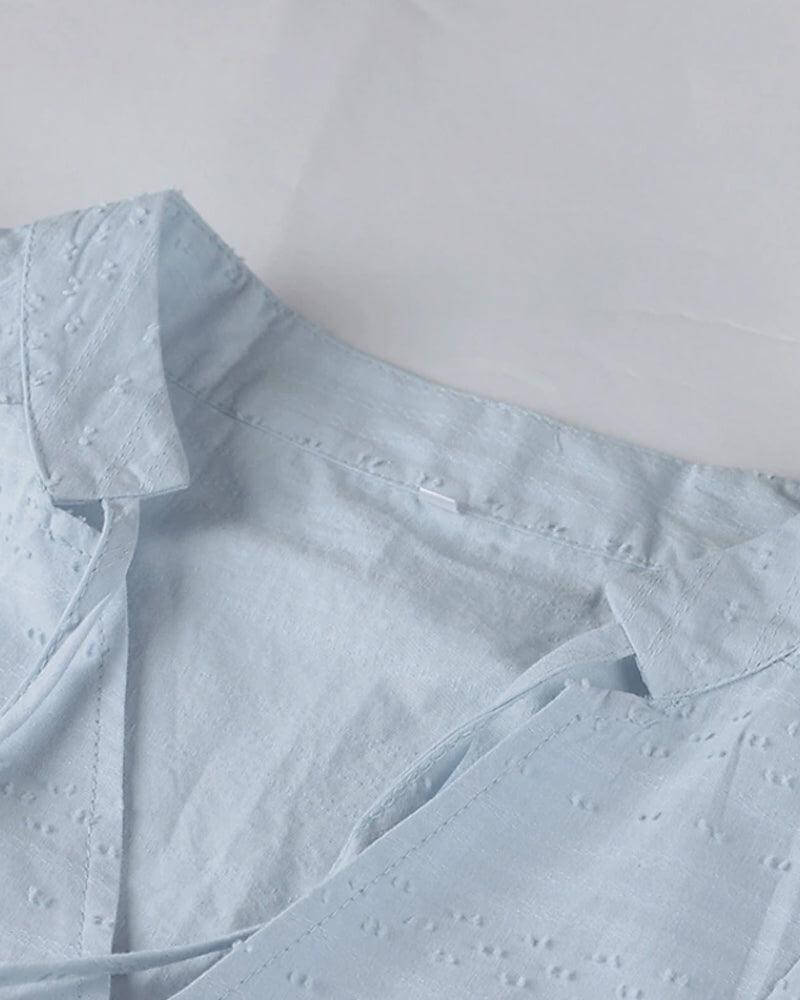 Women's Longline Button-Down Shirt Dress