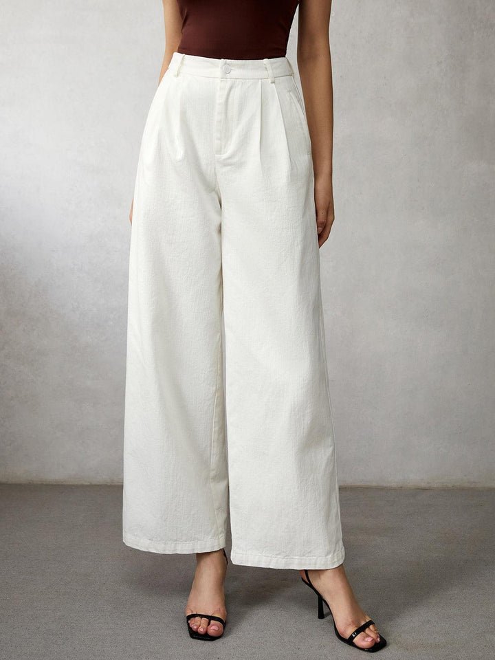 Women's High-Waisted Wide-Leg Jeans