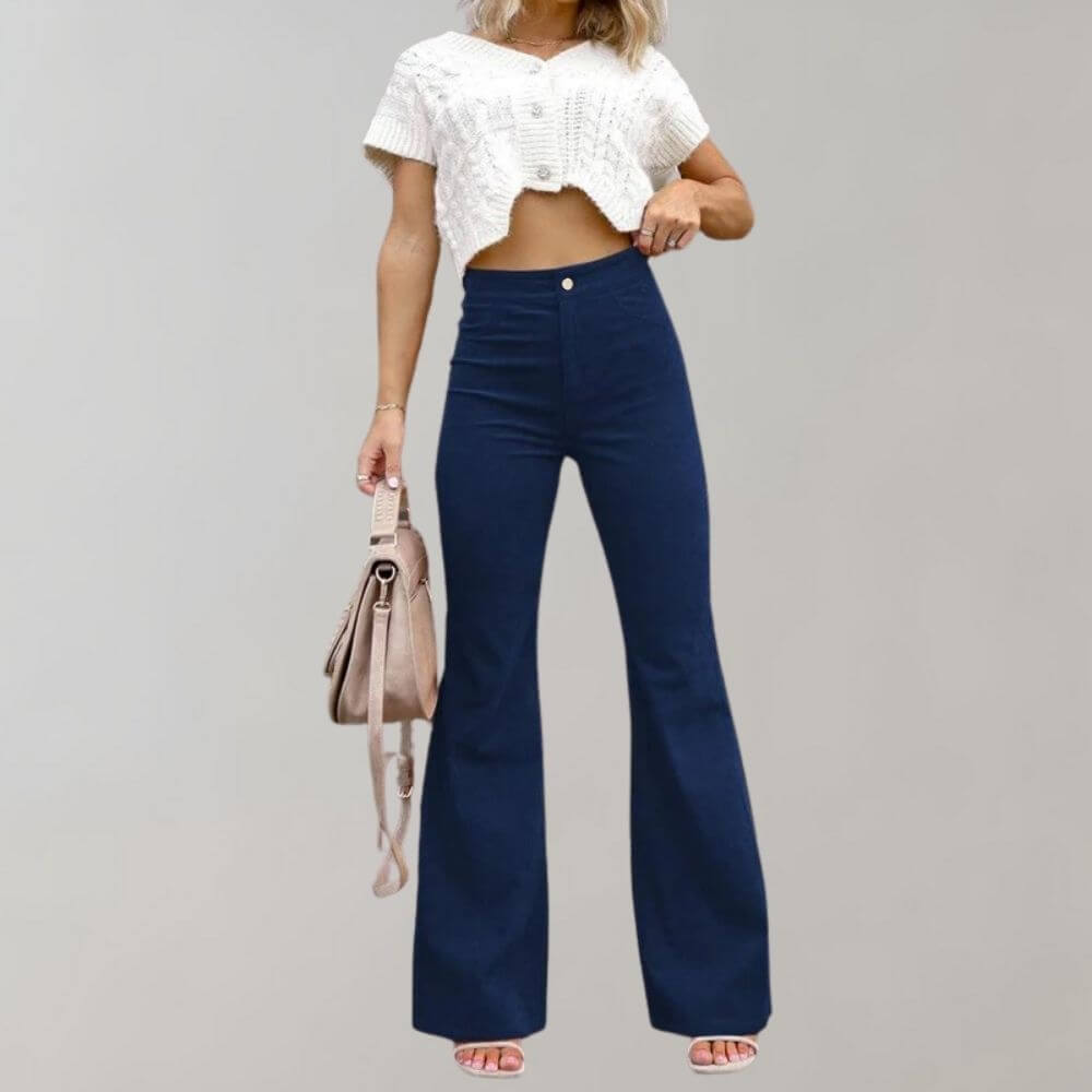 Women's High-Waisted Wide Leg Trousers