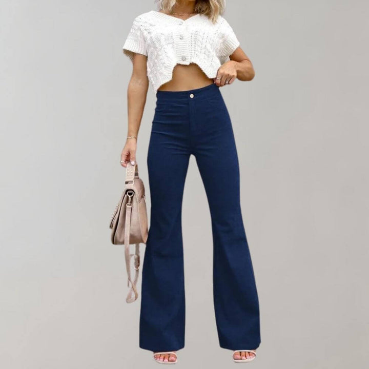 Women's High-Waisted Wide Leg Trousers