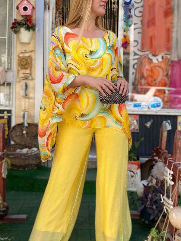 Women's Two-Piece Chiffon Set