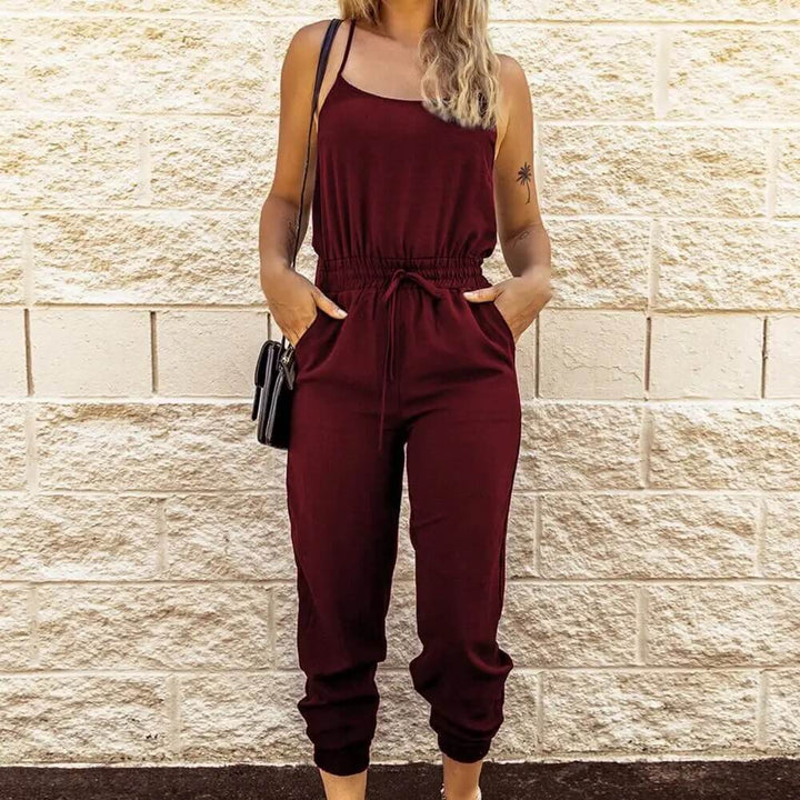 Women's Sleeveless Casual Jumpsuit