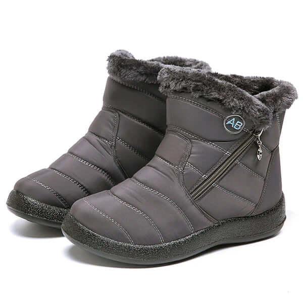 Women's Warm Winter Snow Boots with Fur Trim