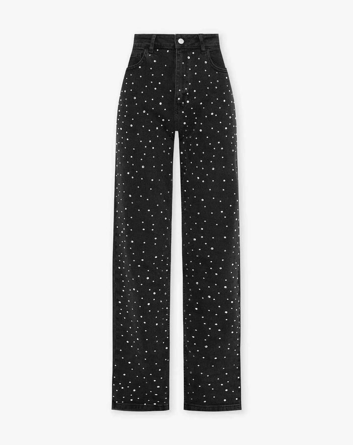 Women's Embellished Straight Leg Jeans