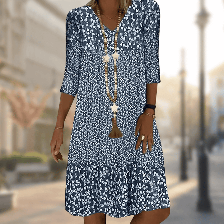 Floral Print Midi Dress - Summer Comfort