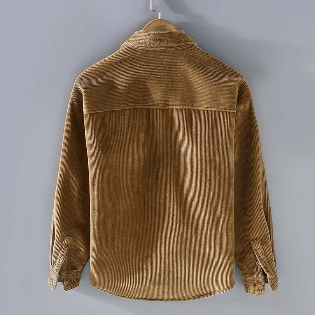 Men's corduroy sherpa-lined jacket