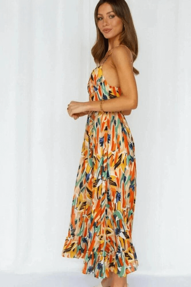 Bohemian Floral Summer Dress