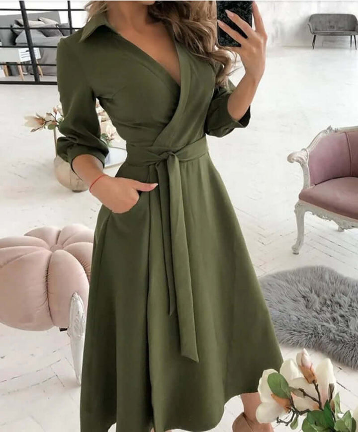 Elegant Wrap Dress for Formal Occasions