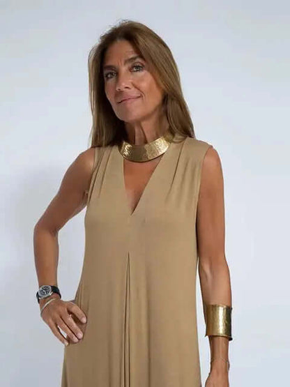 Sleeveless Maxi Dress - Light Formal