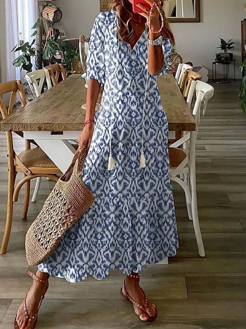 Bohemian Maxi Dress - Women's Summer Dress