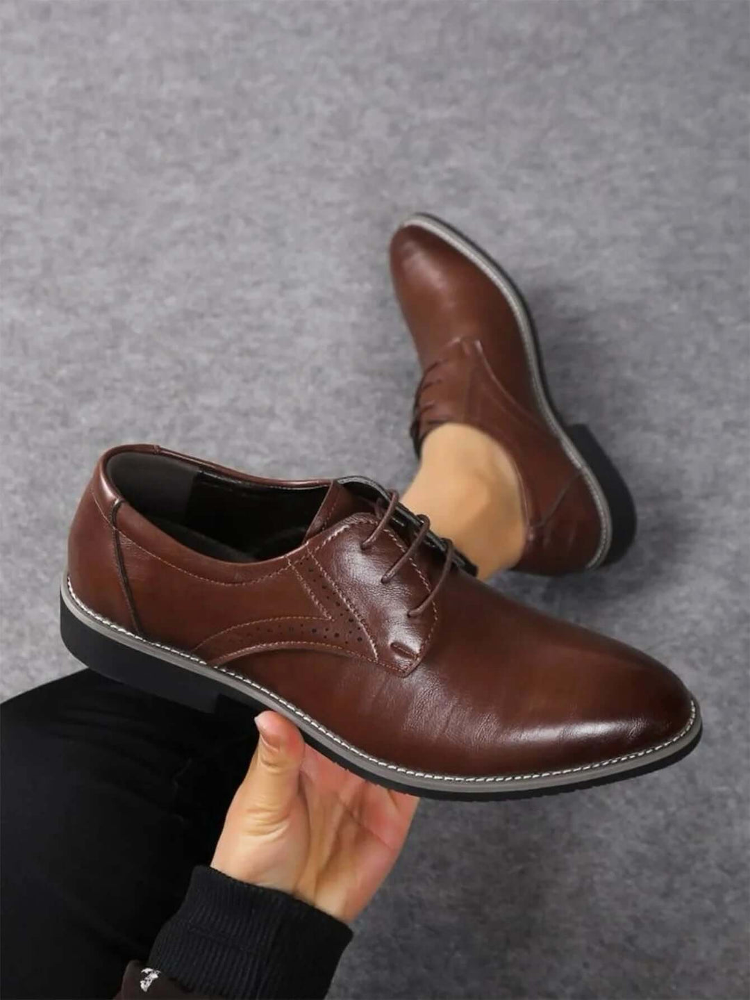 Men's Retro Casual Lace-Up Shoes