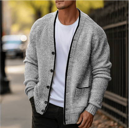 Knitted Cardigan Sweater - Warm Winter Layer