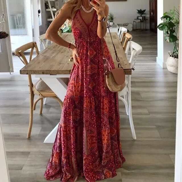 Women's Boho Maxi Dress