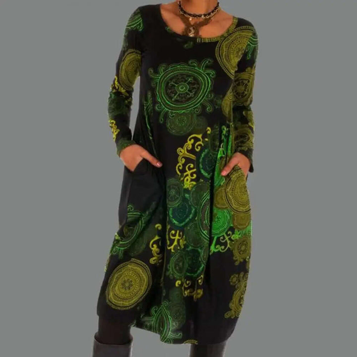 Floral Cotton Blend Midi Dress