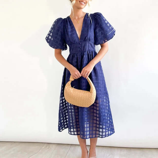 Women's Elegant Polyester Casual Dress
