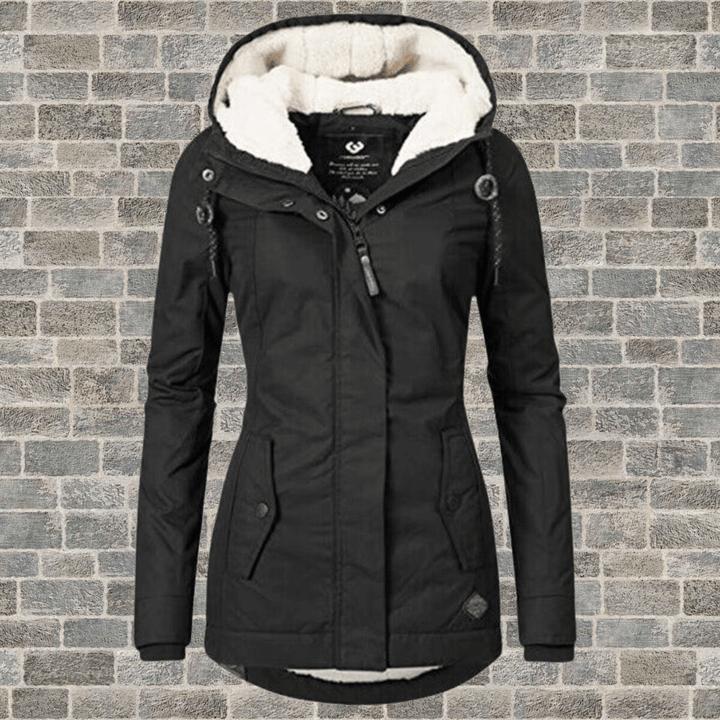 Women's Long Winter Coat with Luxurious Fur Lining