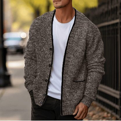 Knitted Cardigan Sweater - Warm Winter Layer