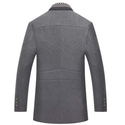 Men's Slim Fit Wool Winter Coat