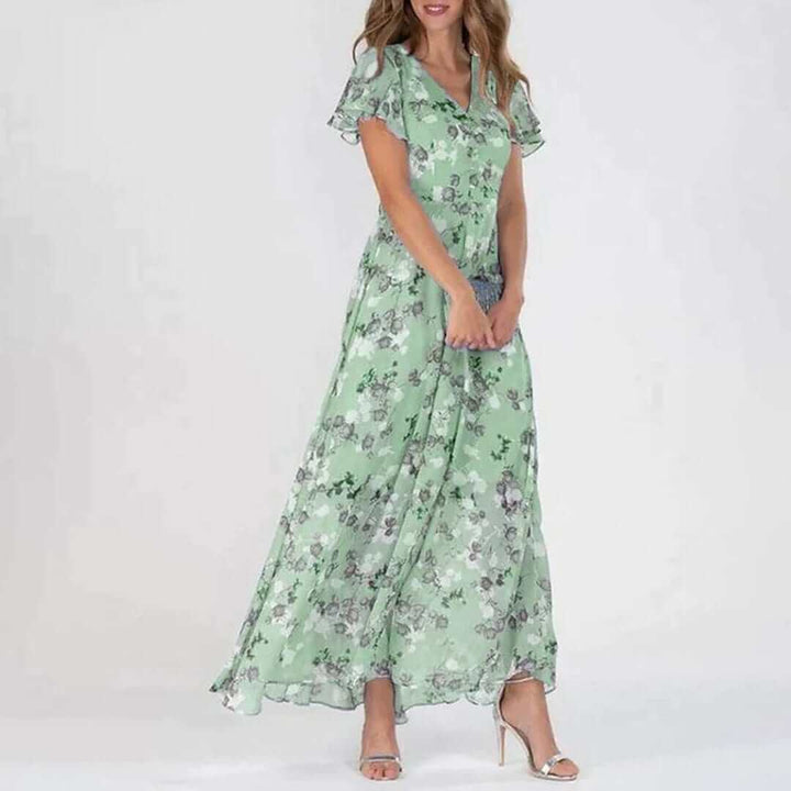 Women's Floral Print Maxi Dress